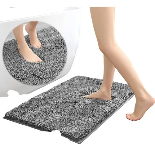 Tapete De Baño De Felpilla Antiderrapante Absorbente 40x60cm