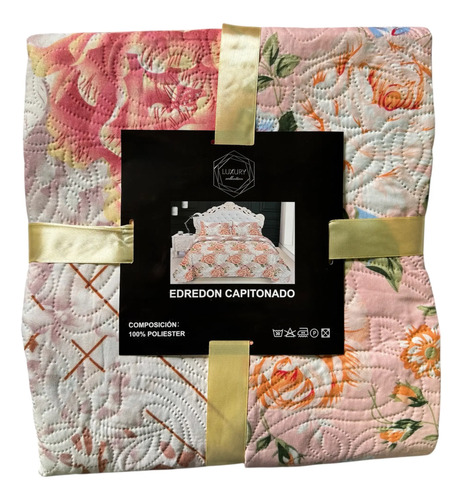 [KO-COB-150] Edredón Capitonado Queen Size Doble Vista  6 Lisa