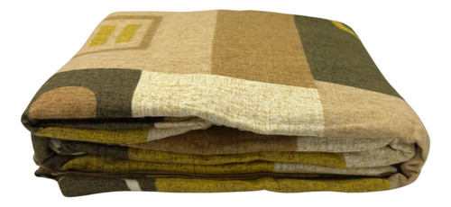 Juego De Sábanas Franela 100% Algodón Cálidas Matrimonial Color Figuras Chocolate Liso