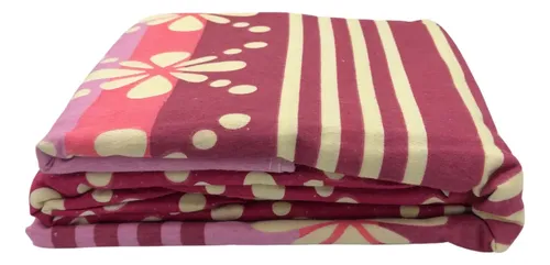 [KO-FRA-219] Juego De Sábanas Franela 100% Algodón Cálidas Matrimonial Color Tropical Rosa Floreado