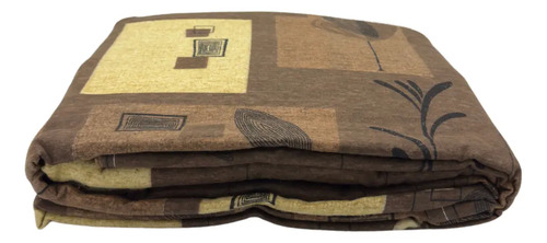 [KO-FRA-207] Juego De Sábanas Franela 100% Algodón Cálidas Matrimonial Color Hojas Chocolate Liso