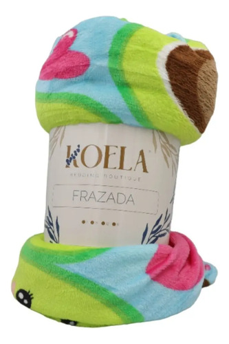 Cobija Matrimonial Estampada Ultra Suave Frazada Manta Koela