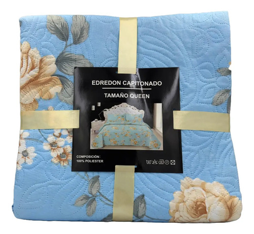 Combo: 2 Edredones Capitonados Queen Size Doble Vista