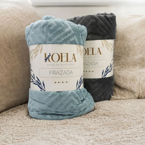 Frazada Cobija Ultra Suave Texturas Matrimonial Jumbo Koela